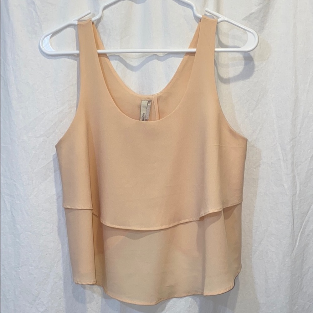 Blush Open Back Crop Tank